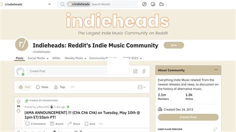 indieheads reddit|More.